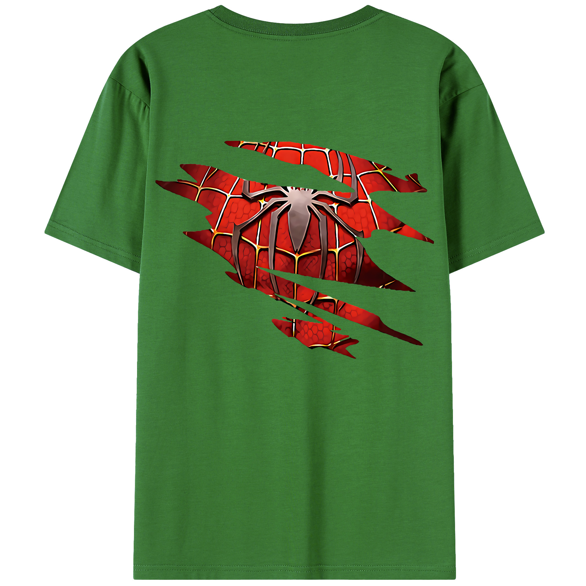 （画像用） Spider Man スパイダーマン レディース半袖Tシャツ(バックプリント)
